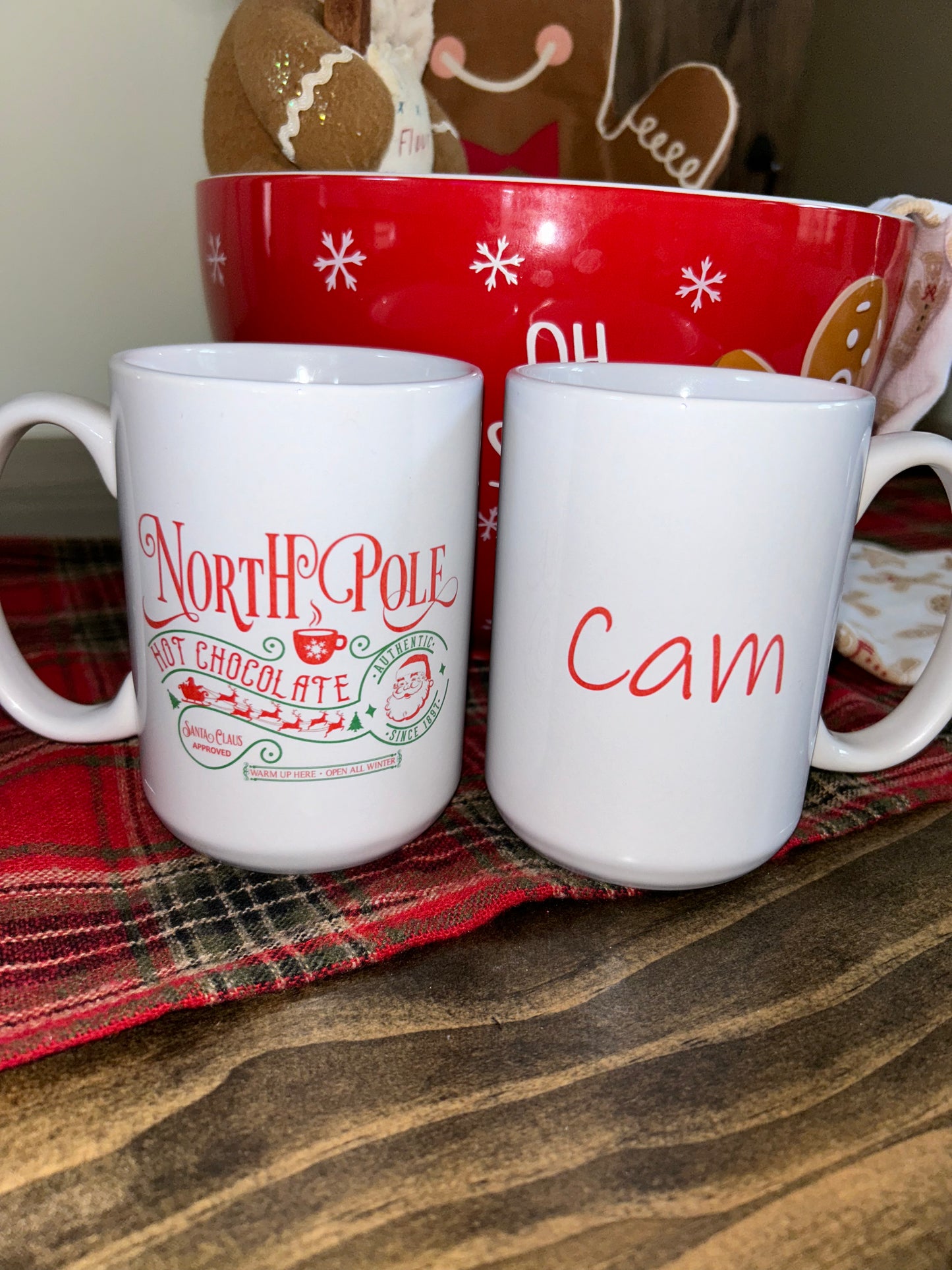 North Pole Hot Cocoa Mugs