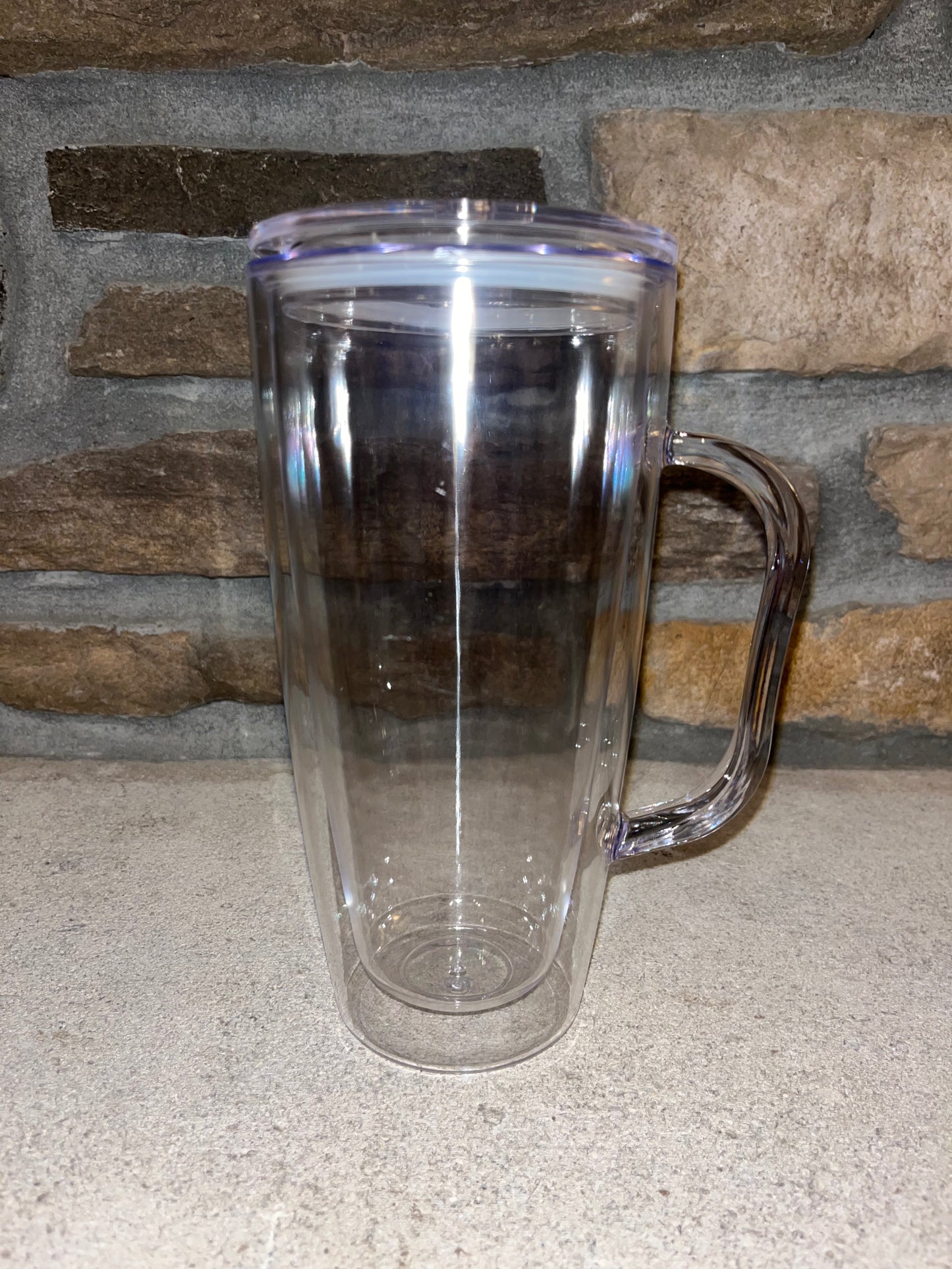 25oz PLASTIC Tumbler w/ Handle