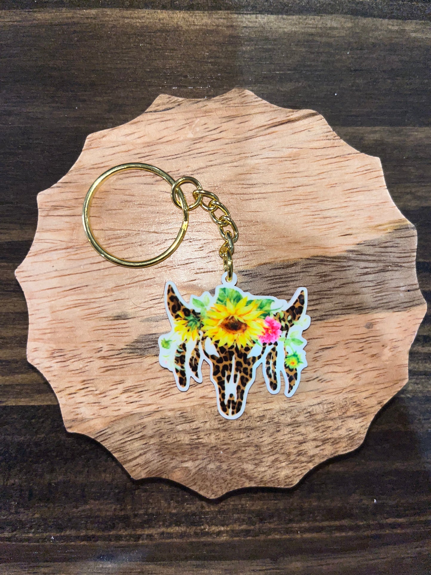 Bullhead Sunflower Keychain