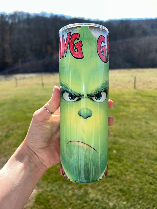 Resting Grinch Face Cartoon