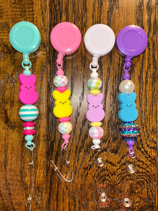 Marshmallow Bunny Badge Reel
