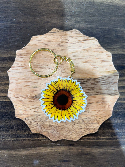 Sunflower Keychain