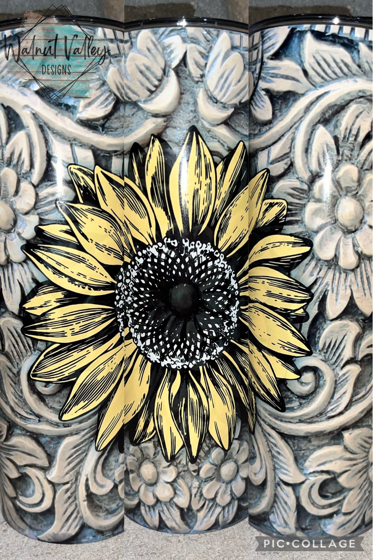 Tooled Sunflower